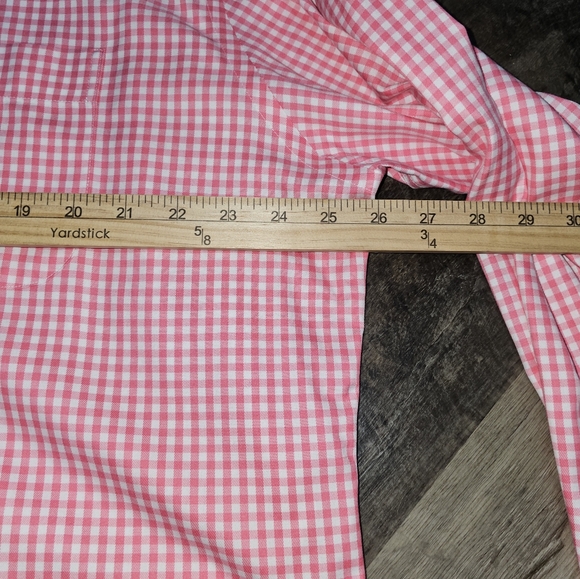 Peter Millar, Men's XL Pink Gingham Long Sleeve Button Down Shirt, NWOT - Picture 8 of 10